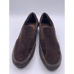 VANELi Sport Women's Size 8 Suede Brown Slip on Comfort Shoes